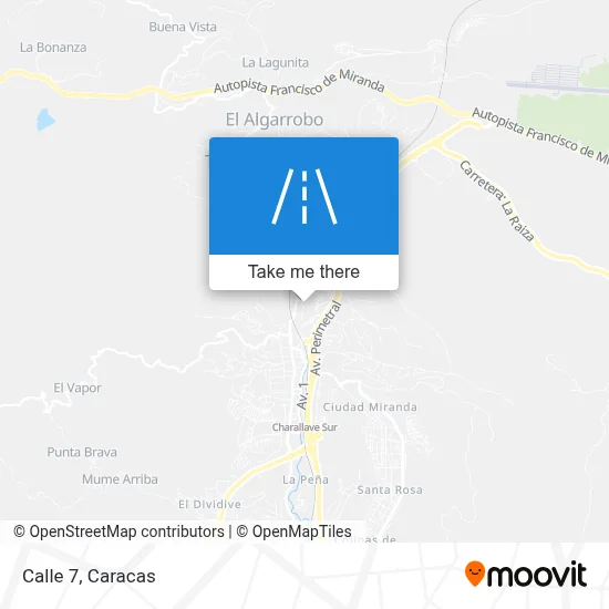 Calle 7 map