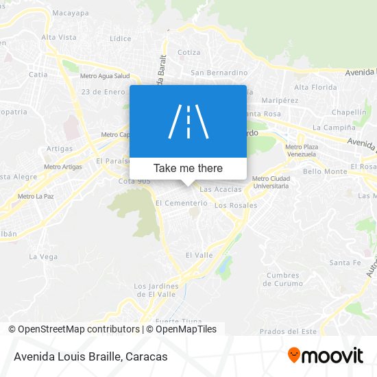 Mapa de Avenida Louis Braille