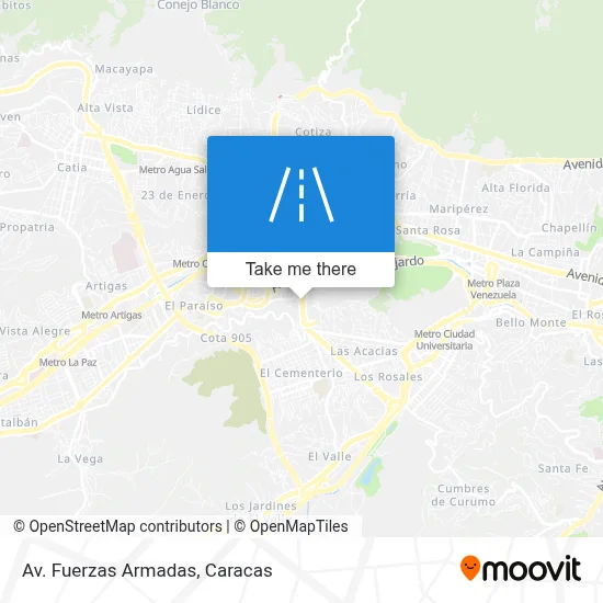 Av. Fuerzas Armadas map