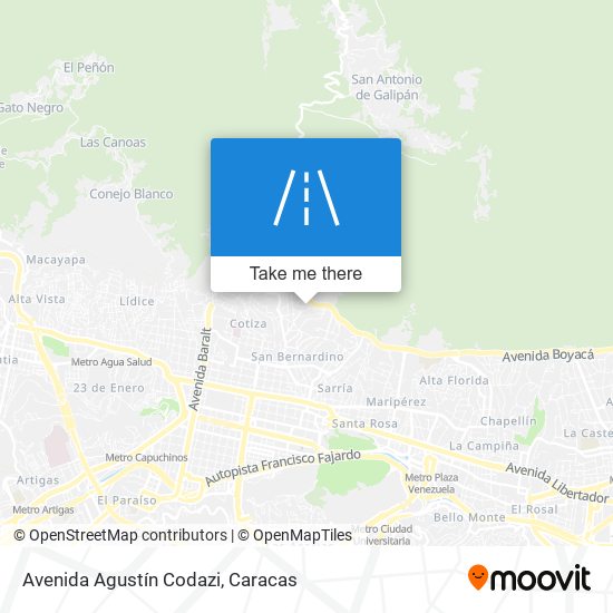 Avenida Agustín Codazi map