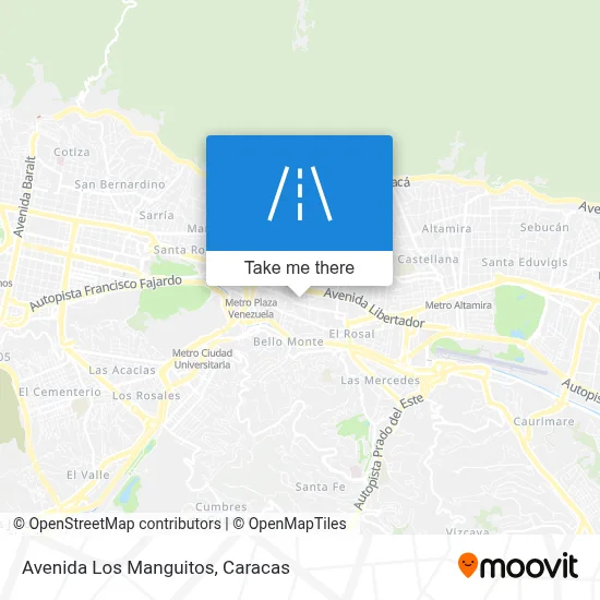 Avenida Los Manguitos map
