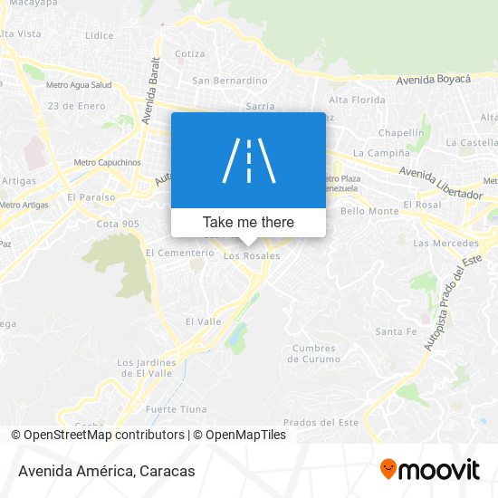 Avenida América map