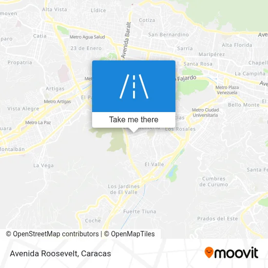 Avenida Roosevelt map