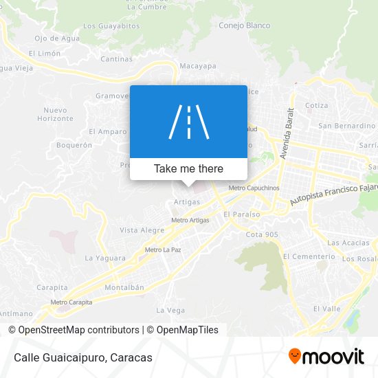 Mapa de Calle Guaicaipuro