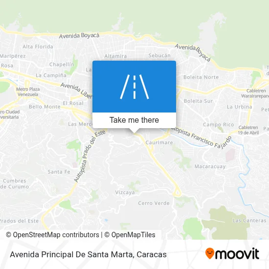 Avenida Principal De Santa Marta map