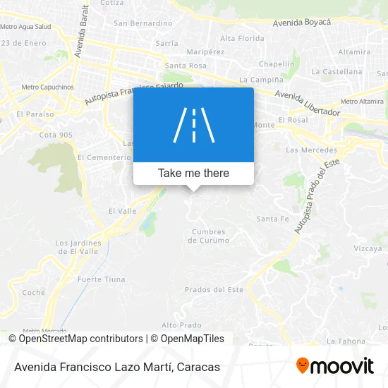 Mapa de Avenida Francisco Lazo Martí