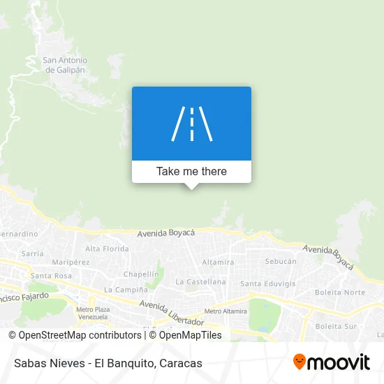 Sabas Nieves - El Banquito map