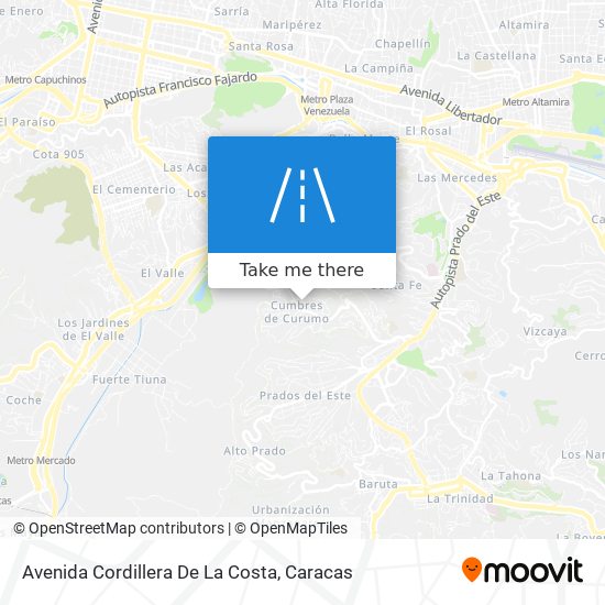 Avenida Cordillera De La Costa map