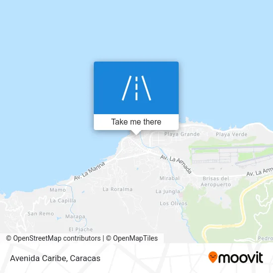Avenida Caribe map