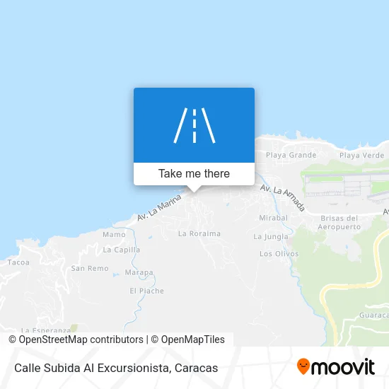 Calle Subida Al Excursionista map