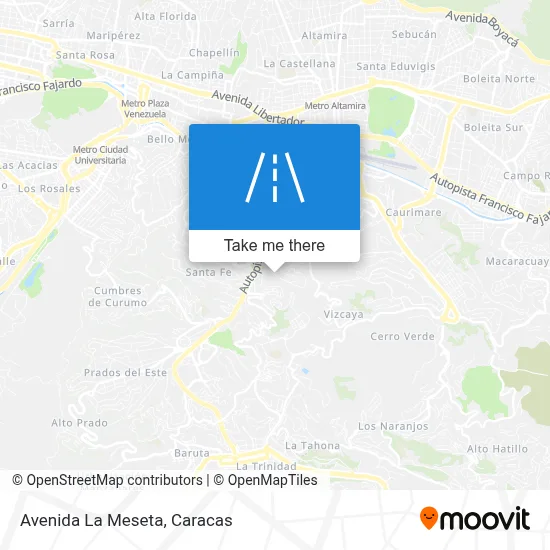 Avenida La Meseta map