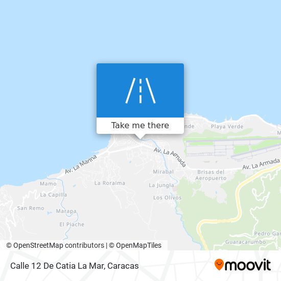 Calle 12 De Catia La Mar map