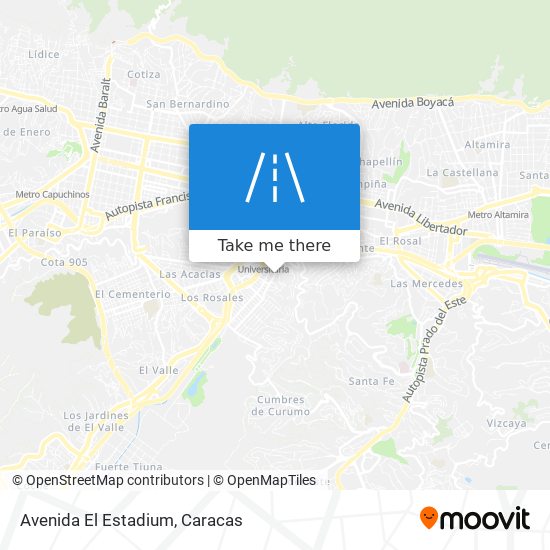 Avenida El Estadium map