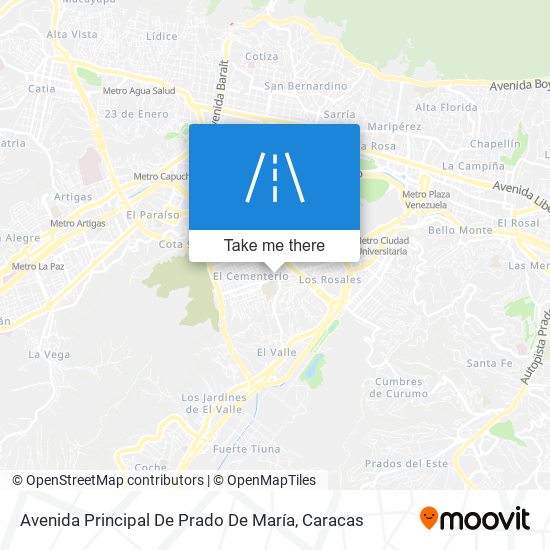 Mapa de Avenida Principal De Prado De María