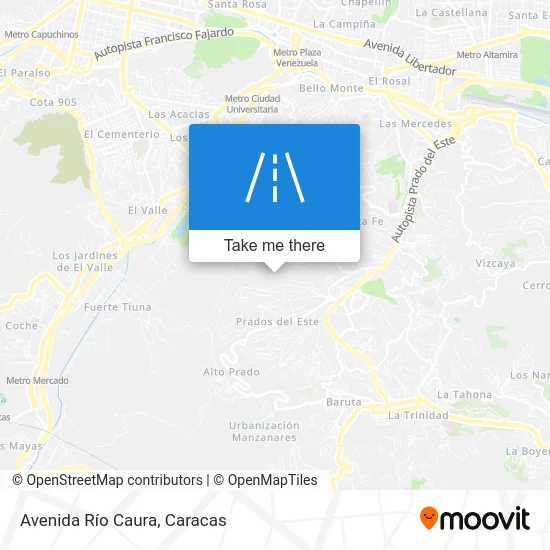 Avenida Río Caura map