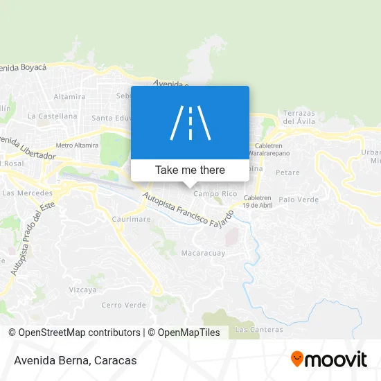 Avenida Berna map