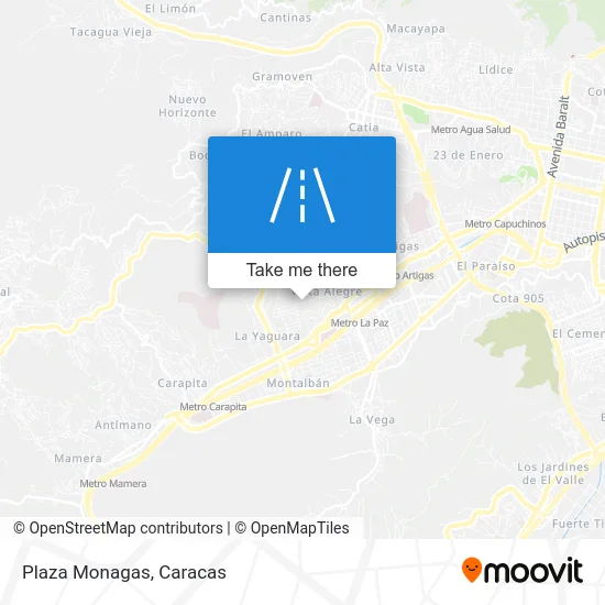 Plaza Monagas map