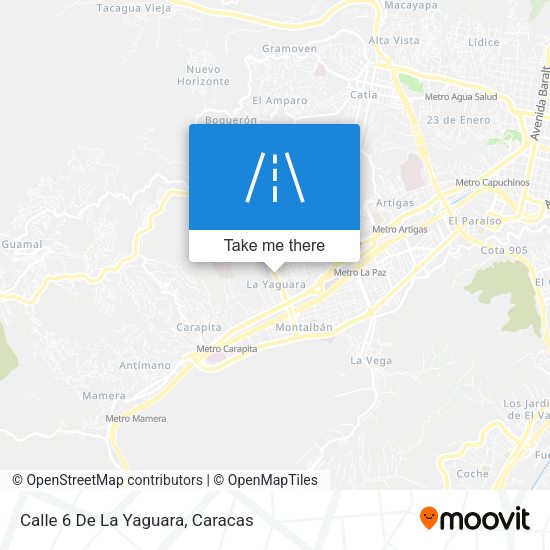 Calle 6 De La Yaguara map