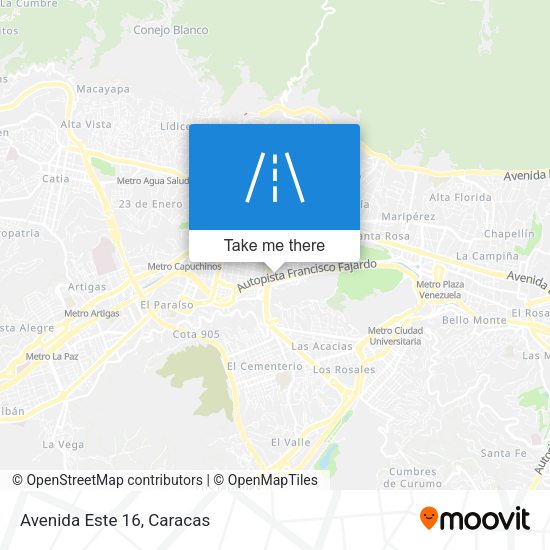 Mapa de Avenida Este 16
