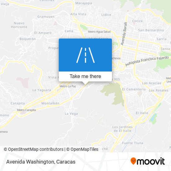 Avenida Washington map