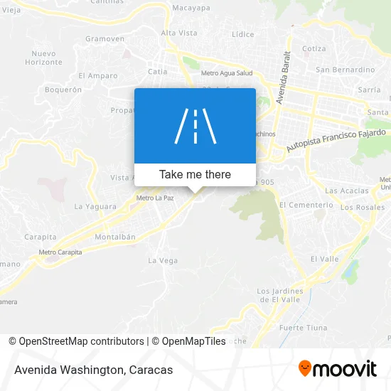 Avenida Washington map