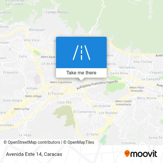 Avenida Este 14 map