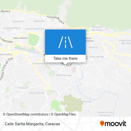 Mapa de Calle Santa Margarita