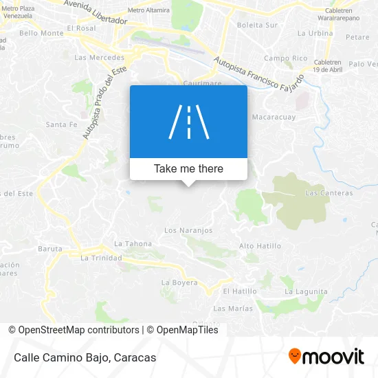 Calle Camino Bajo map