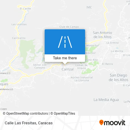 Calle Las Fresitas map