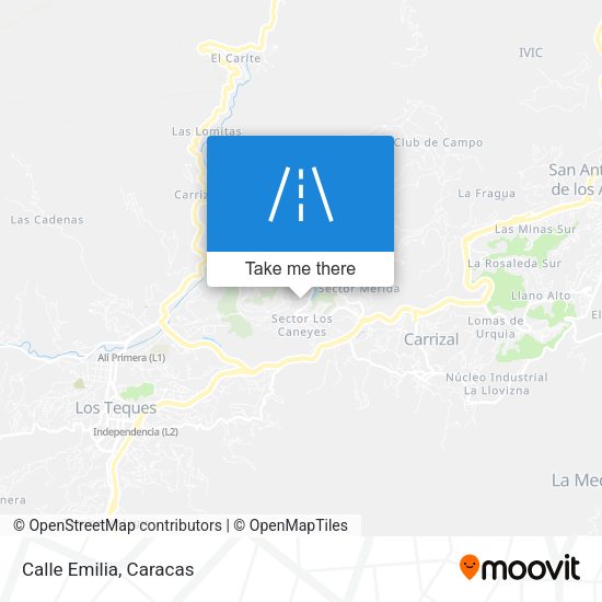 Mapa de Calle Emilia