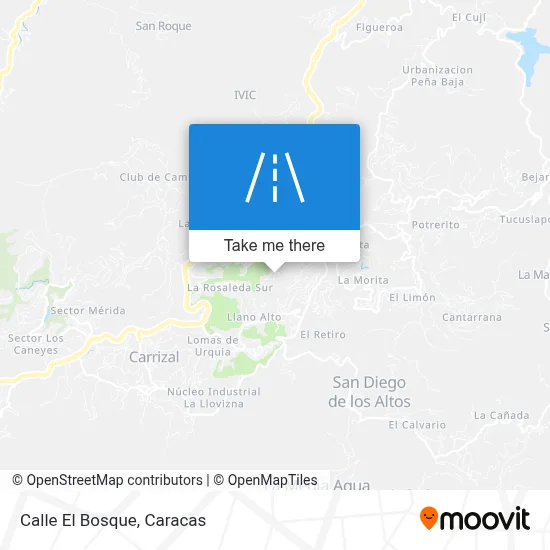 Calle El Bosque map