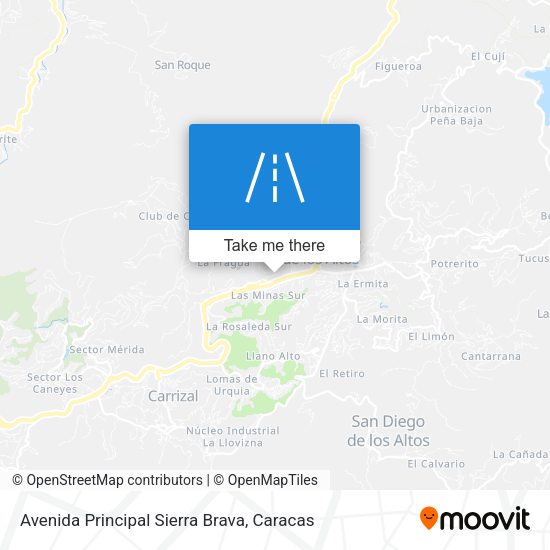 Avenida Principal Sierra Brava map
