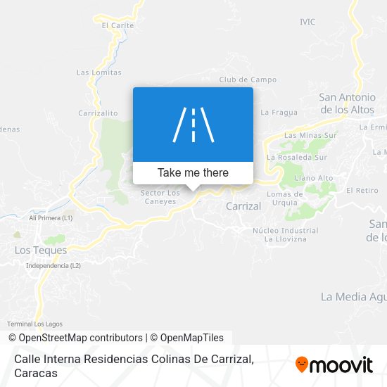 Mapa de Calle Interna Residencias Colinas De Carrizal