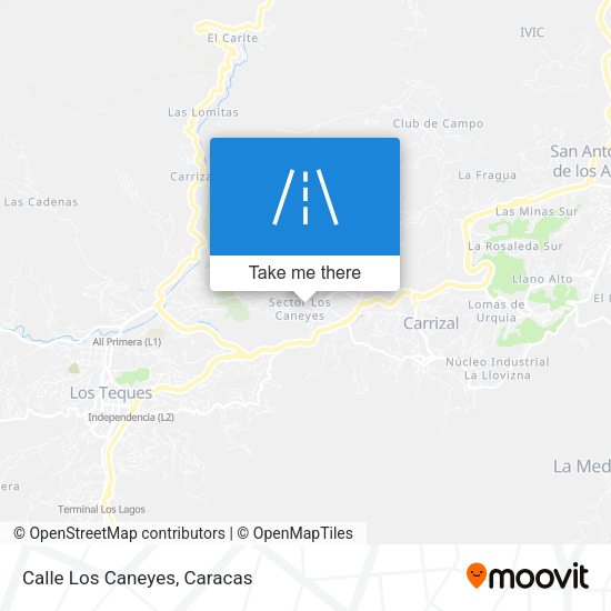 Calle Los Caneyes map