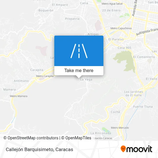 Mapa de Callejón Barquisimeto
