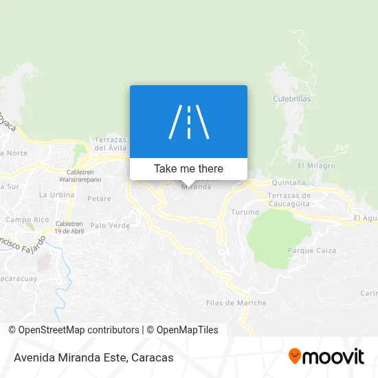 Avenida Miranda Este map