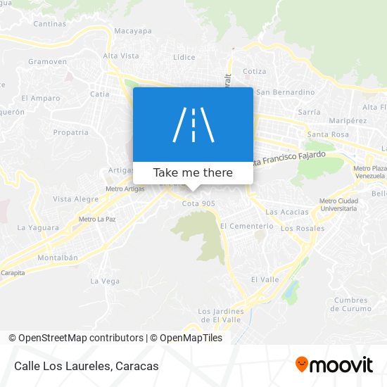 Mapa de Calle Los Laureles