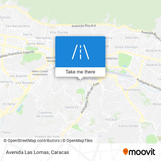 Avenida Las Lomas map