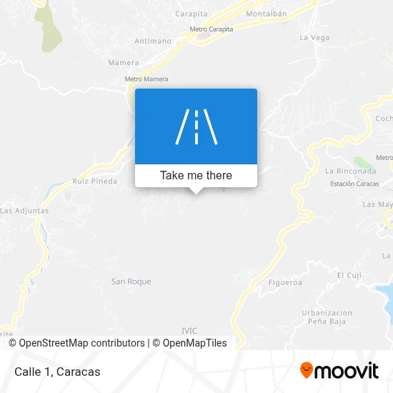 Calle 1 map