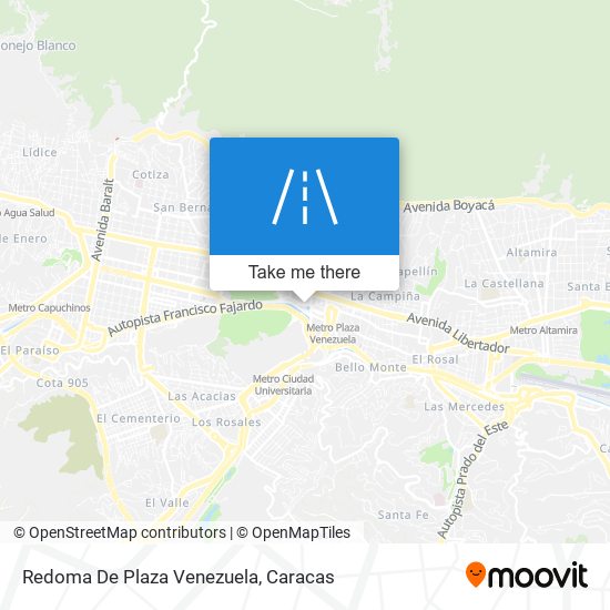 Mapa de Redoma De Plaza Venezuela