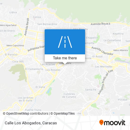 Calle Los Abogados map