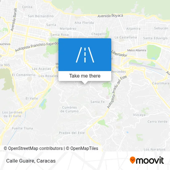 Calle Guaire map