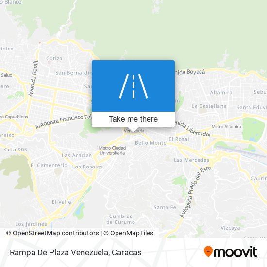 Rampa De Plaza Venezuela map