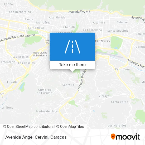 Avenida Ángel Cervini map