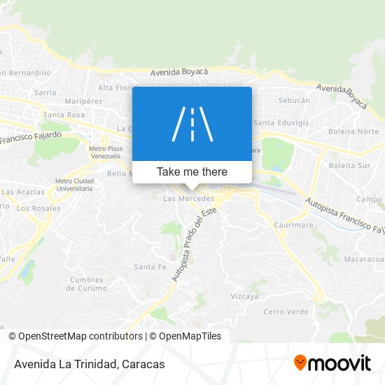 Mapa de Avenida La Trinidad