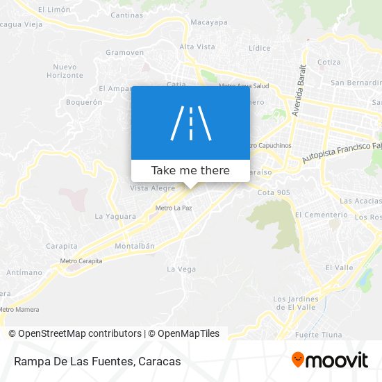 Rampa De Las Fuentes map