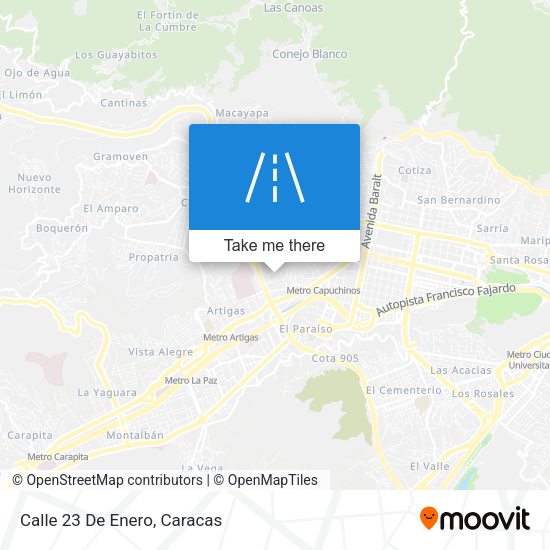 Mapa de Calle 23 De Enero