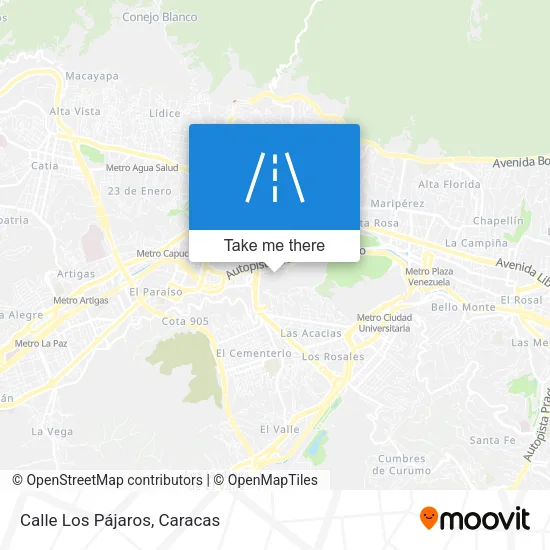 Calle Los Pájaros map