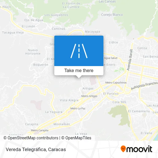 Vereda Telegráfica map
