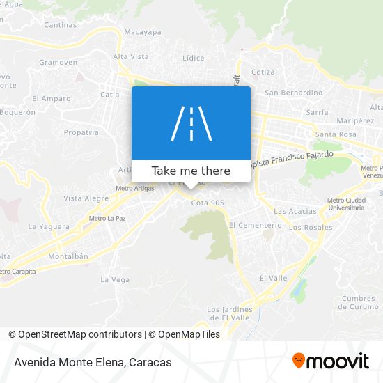 Avenida Monte Elena map